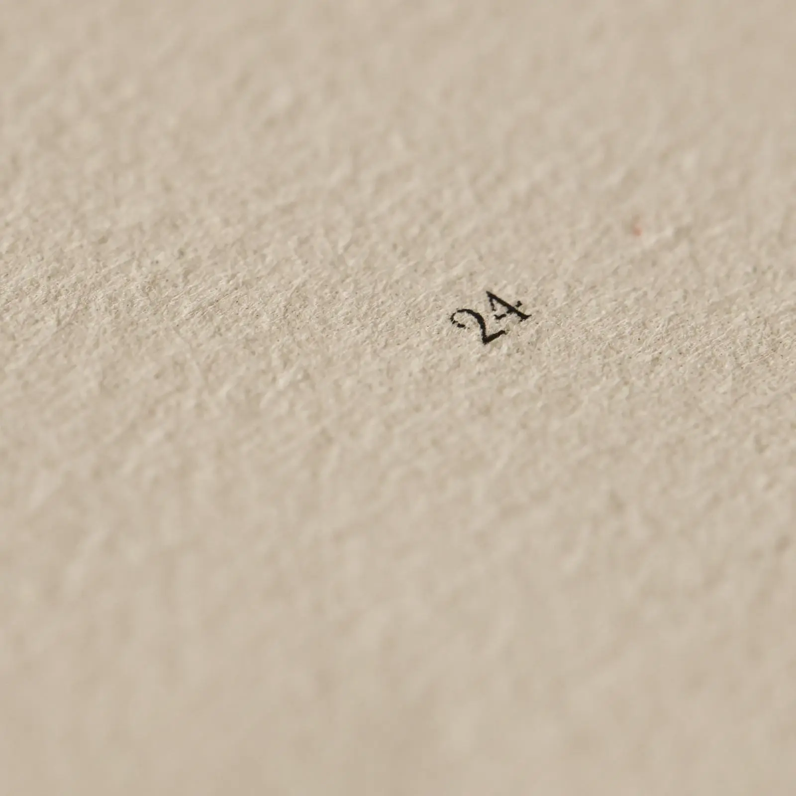 A line number, 24, printed on cream paper.